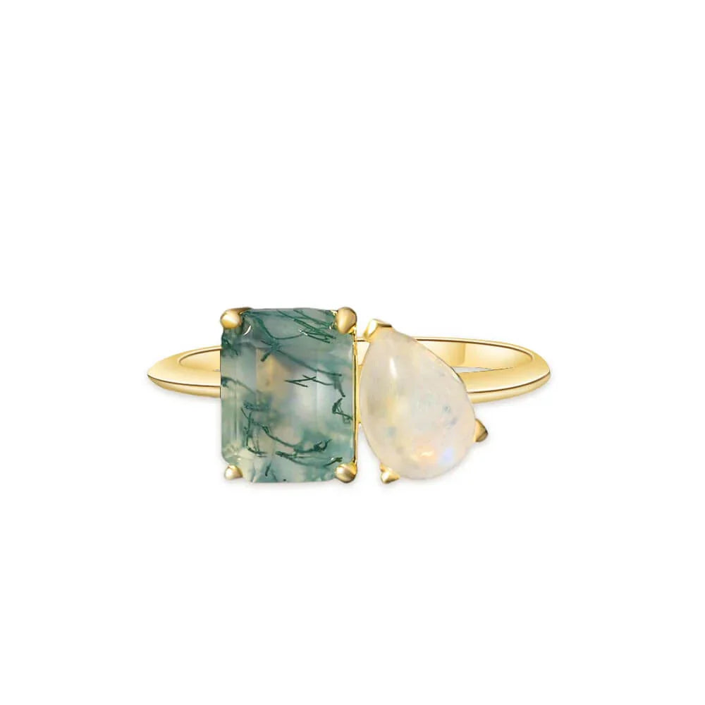 Unveiling the Mystique of Kaitlan Collins: Style, Substance, and the Timeless Allure of Moss Agate Rings